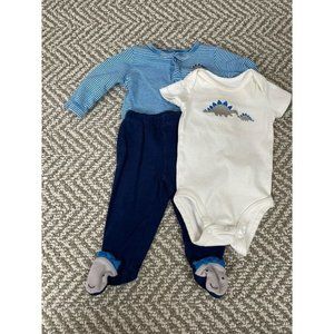 Carters blue dinonoutfit